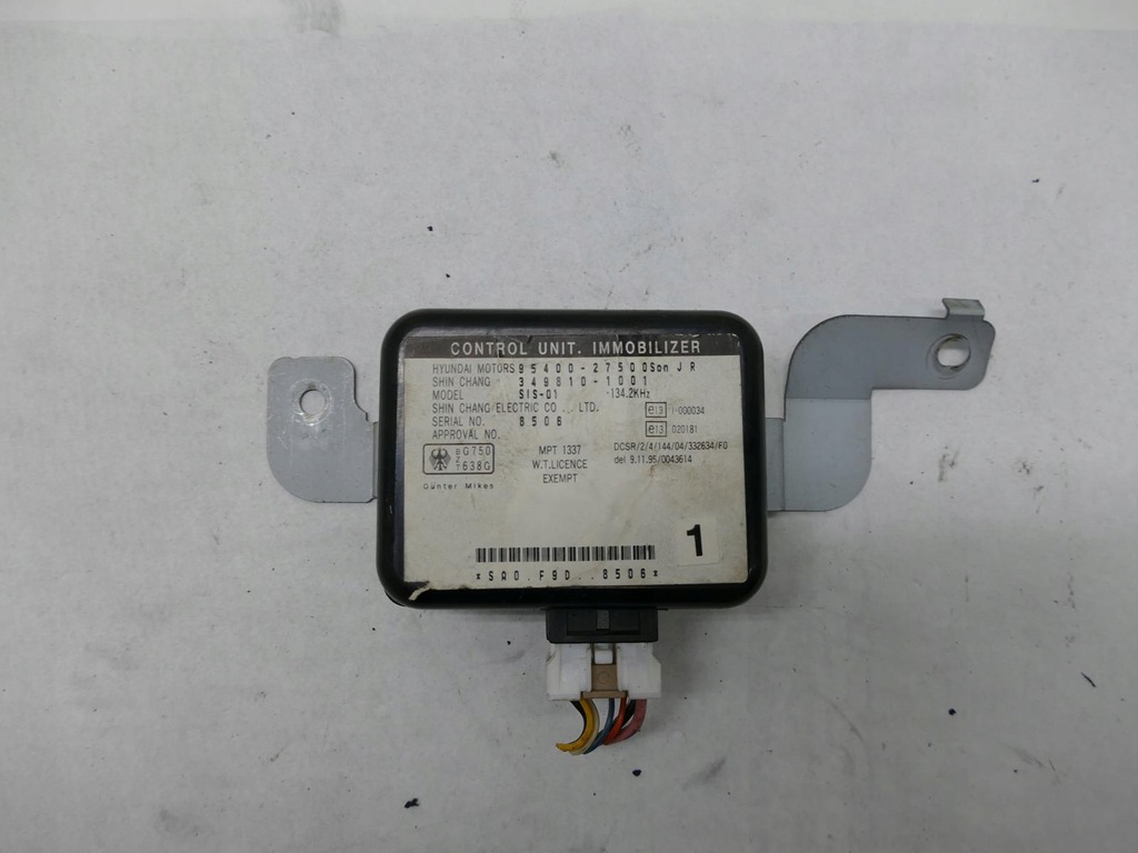фото №1, Hyundai coupe i lift модуль замка запалювання імобілайзер