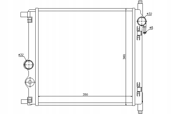 фото №1, Nissens радіатор wody seat mii 1.0 kf1_