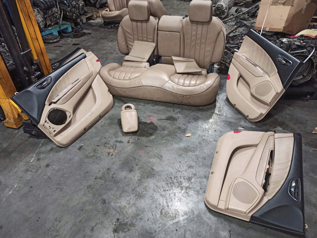 фото №13, Lancia delta iii комплект сидений заднее сиденье обшивки сиденья кожа beż budyń