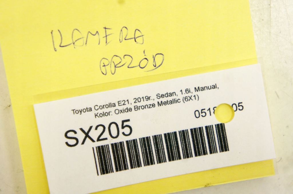 фото №5, Sx205 toyota corolla e21 xii камера перед стекло лобовое 8646c-12010