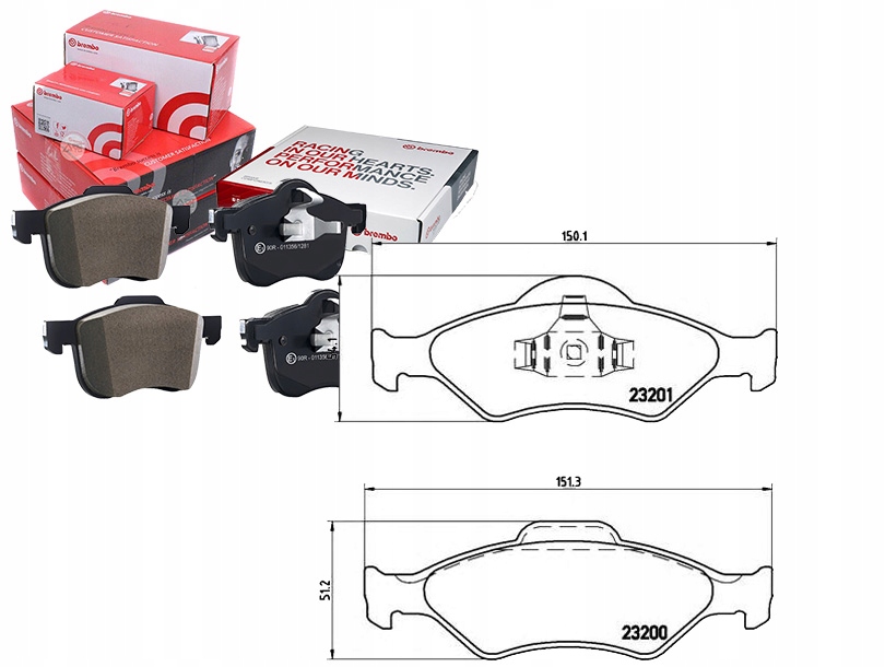 фото №1, Гальмівні колодки гальмівні ford fiesta ka 00- brembo