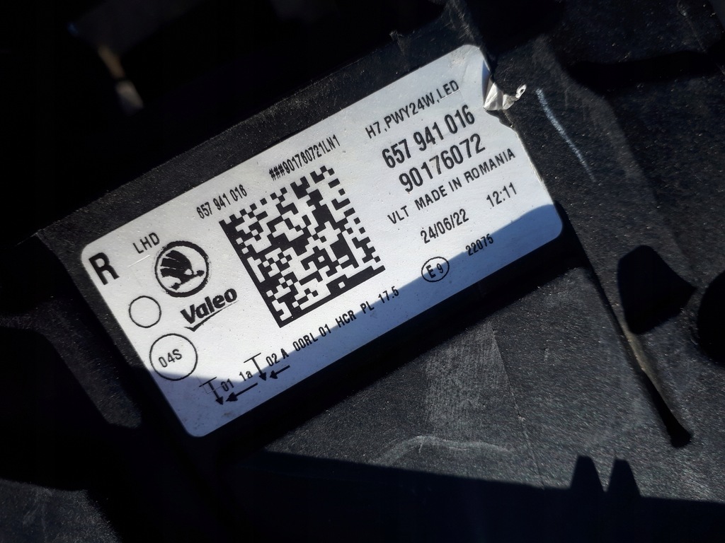 фото №11, Skoda scala 19- лампа перед правая передняя 657941016