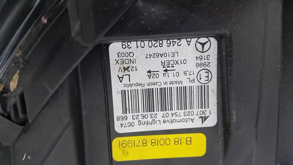 фото №10, Mercedes b klasa w246 лампа фара перед передній bi ксенон eu