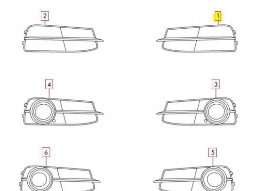 фото №9, Передня решітка lewego впуск повітря vag golf 6 4g0807681n9b9