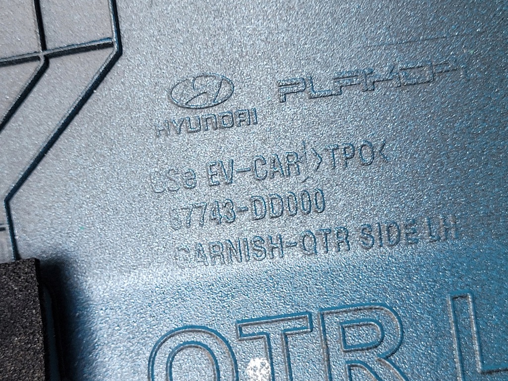 фото №7, Молдинг крыла левый задняя hyundai kona 87743-dd000