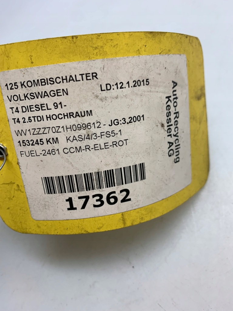 фото №8, Перемикач комбінований vag 7q0953503