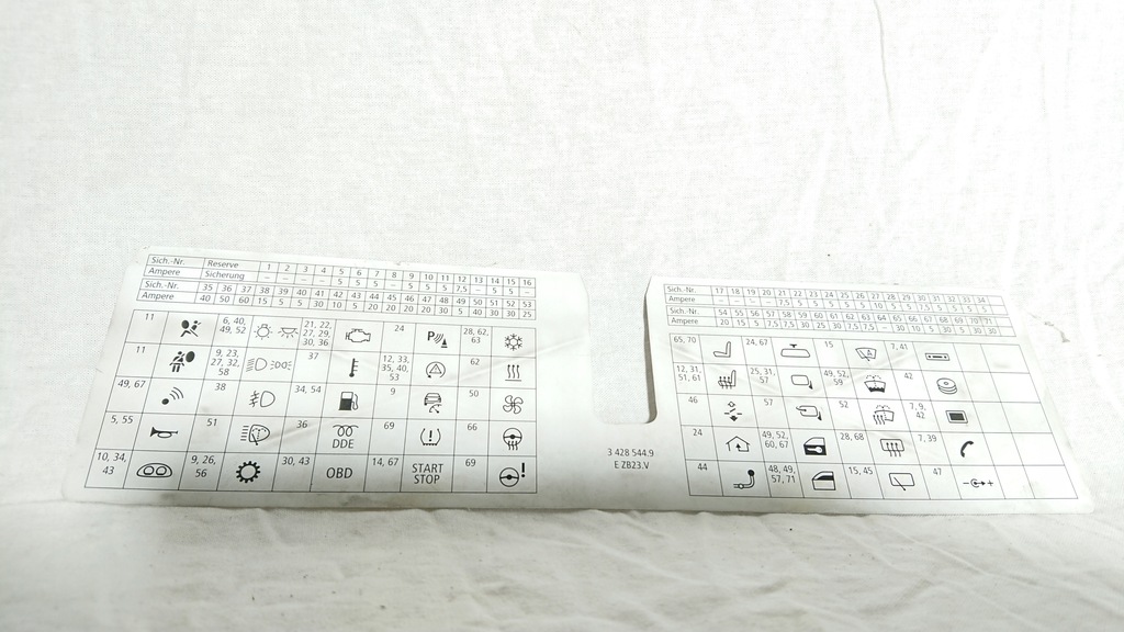 фото №1, Bmw x3 e83 rozpiska instruk запобіжників 3428544