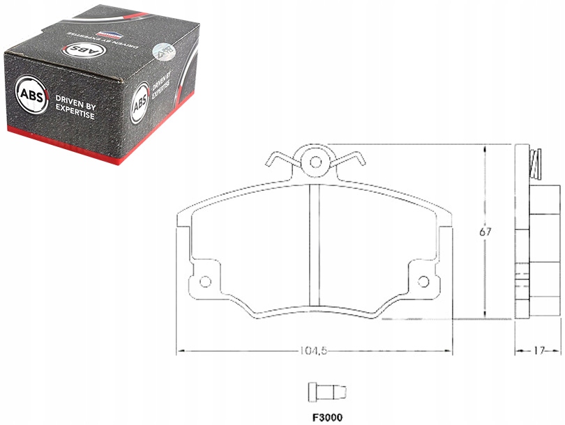 фото №1, Гальмівні колодки гальмівні fiat tipo tempra a.b.s.