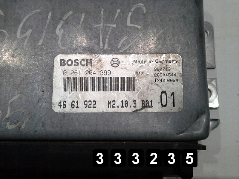 фото №2, 1999 saab 900 ecu 0261204399