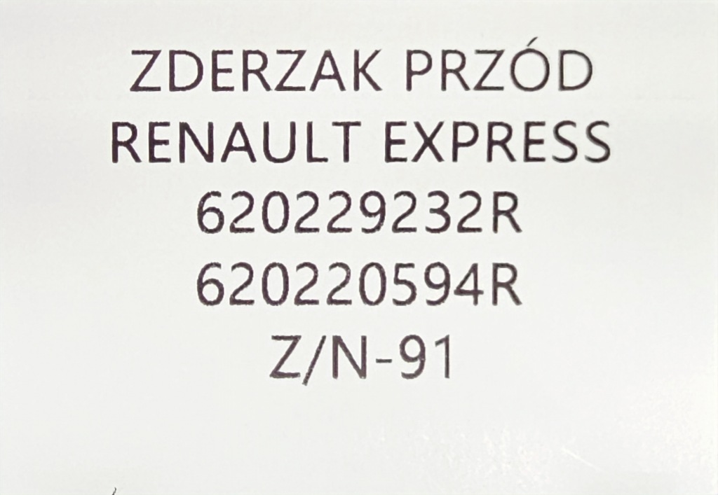 фото №13, Новый оригинальный бампер перед renault express 2021- 620220594r