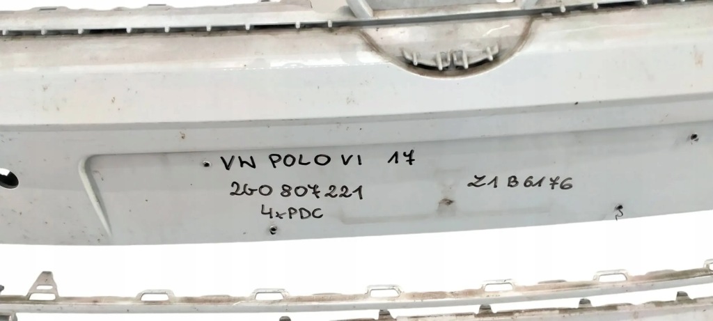 фото №6, Vw polo vi 6 2017- бампер передний перед 2g0807221 4xpdc