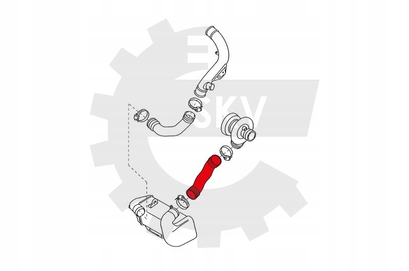 фото №10, Шланг турбины audi 80 a4 vw golf vento 028145832