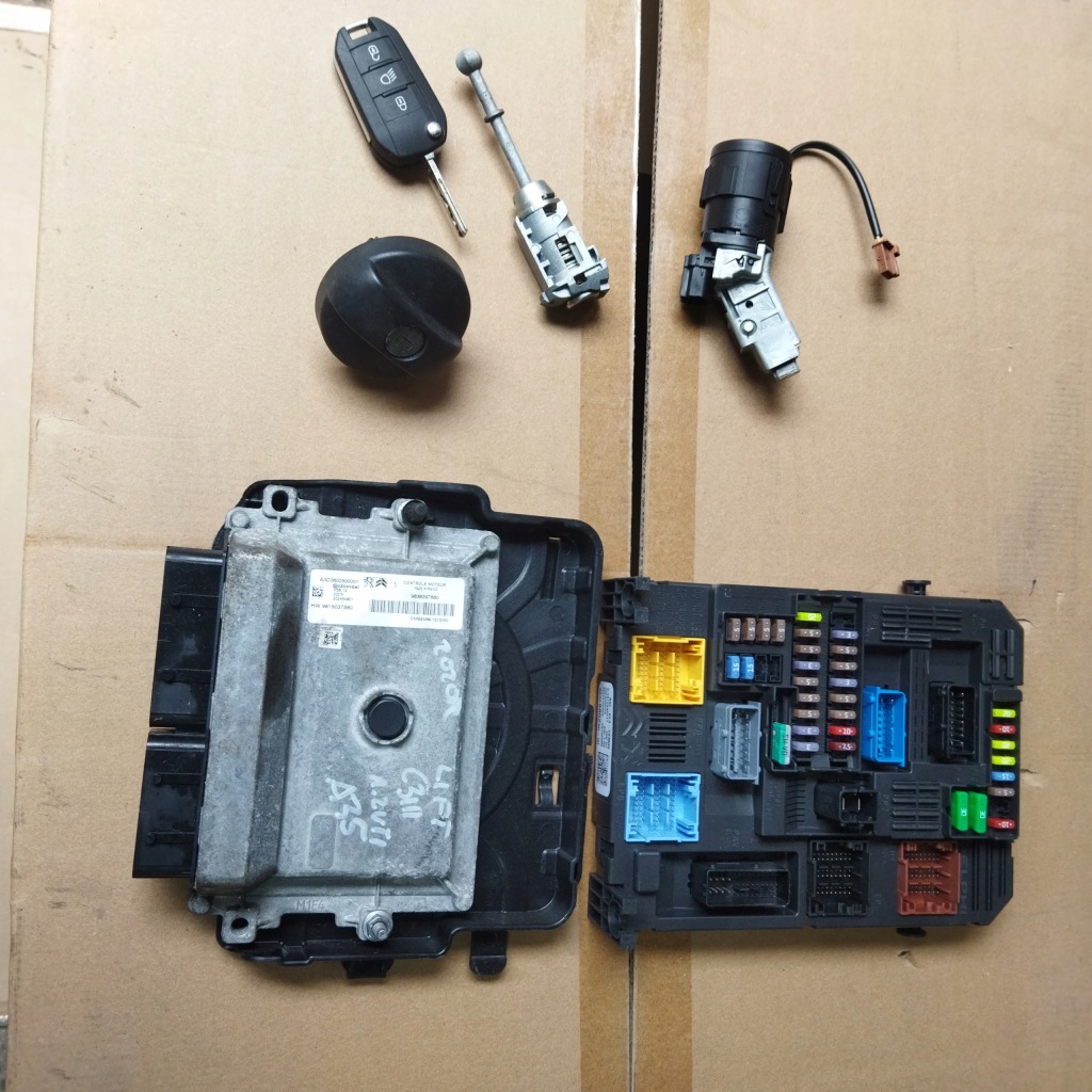 фото №1, Citroen c3 iii lift 1.2 vti бортовой компьютер замок зажигания набор do запуск