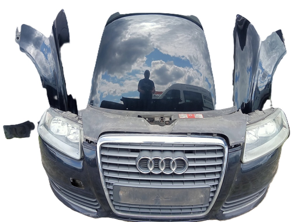 фото №1, Перед kompletny audi a6 c6 lift чёрный ly9b