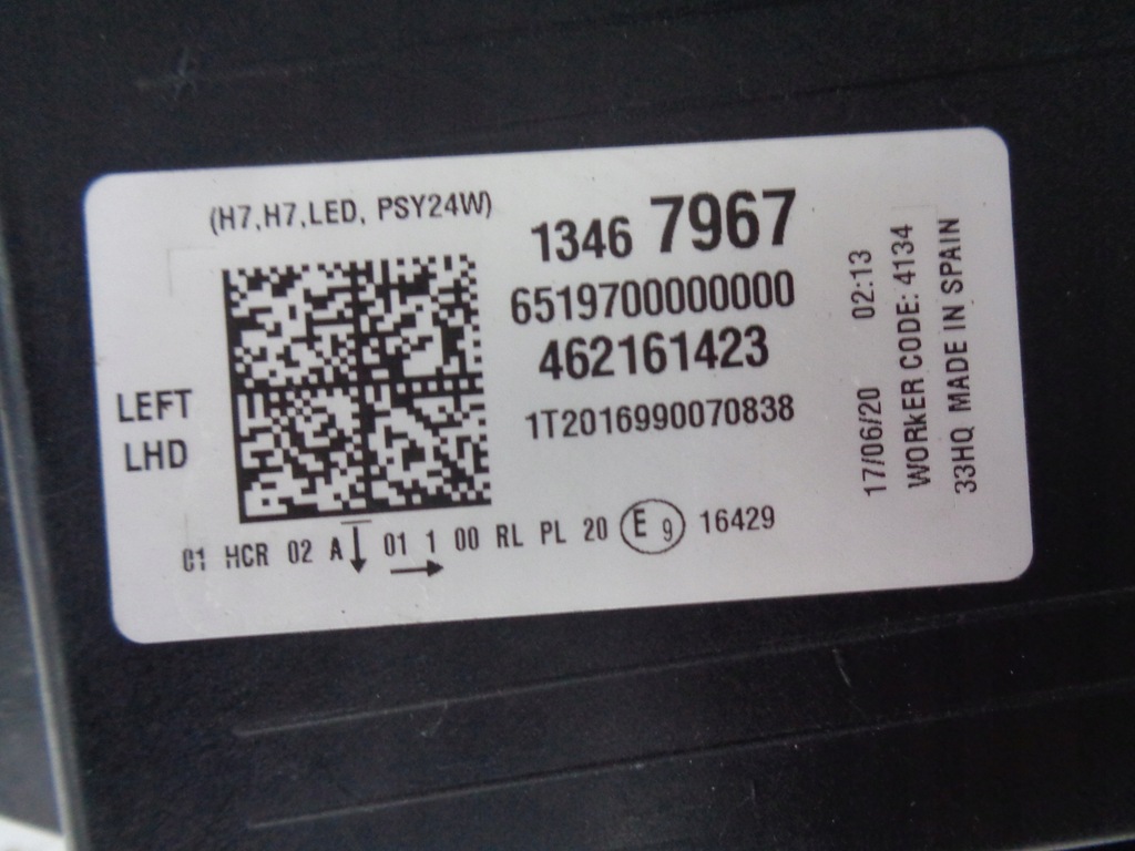 фото №8, Лампа левая фара opel crossland x 16- led