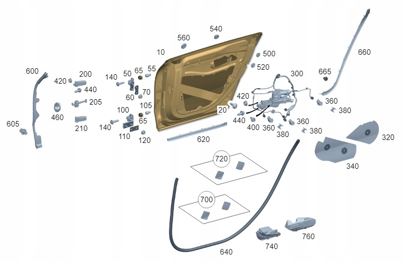 фото №1, Двері задні mercedes-benz eqs v297