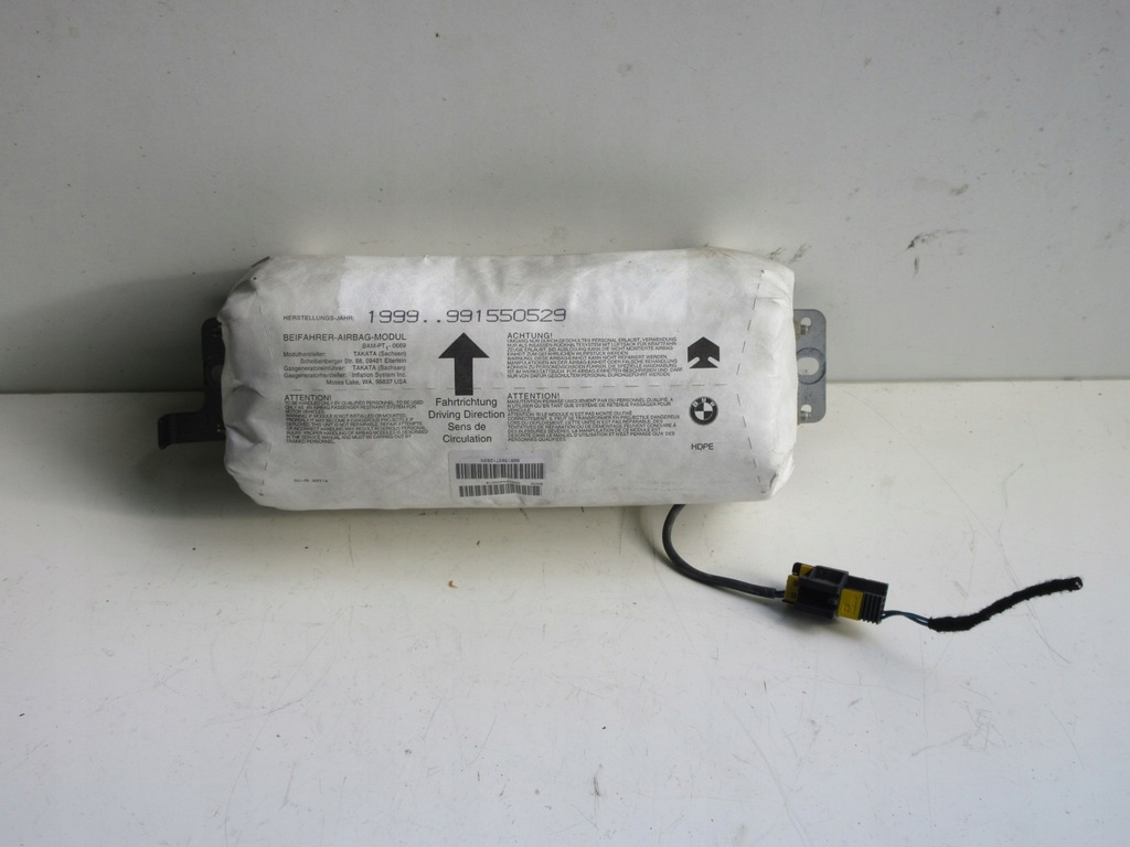 фото №1, Подушка пассажира правая bmw 3 e46 398264400019