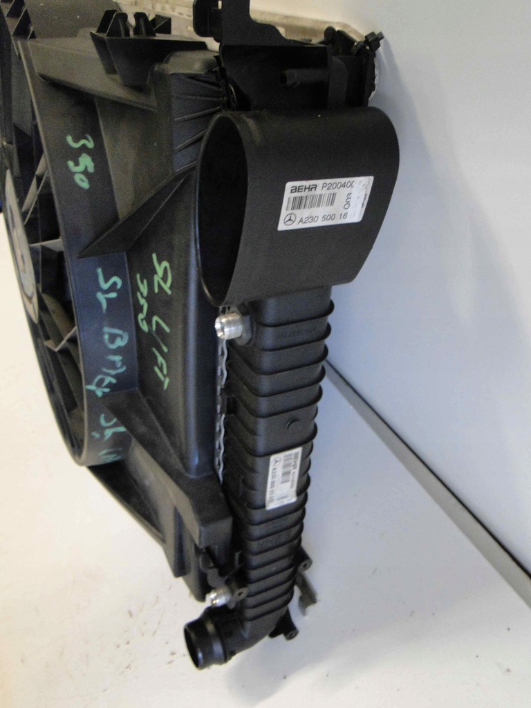 фото №7, Mercedes комплект радіатор вентилятор радіатор sl r230 230 amg lift