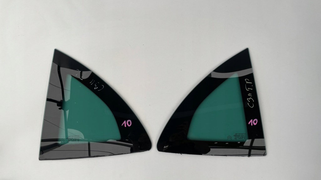 фото №1, Скло кузовна citroen c3 ii правий лівий задня 10r