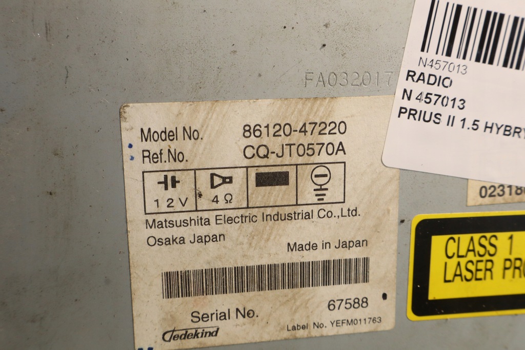 фото №7, Радио toyota prius ii