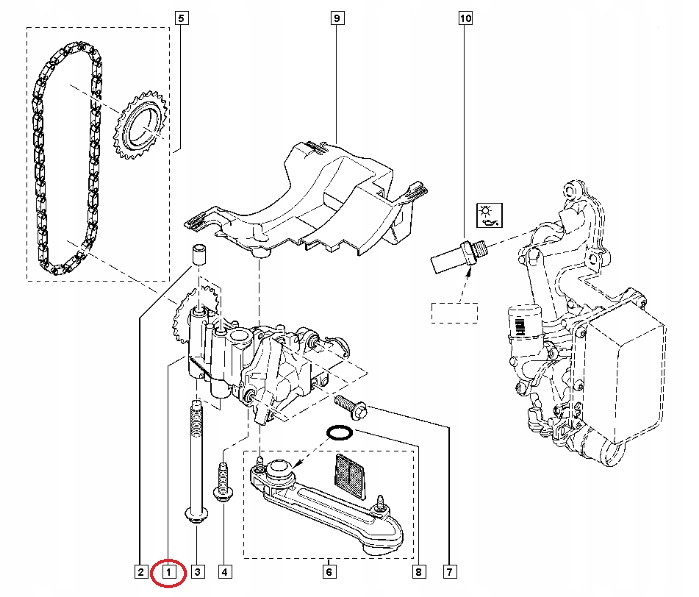 Насос оливи laguna iii espace iv 2.0dci 150004492r в Україні