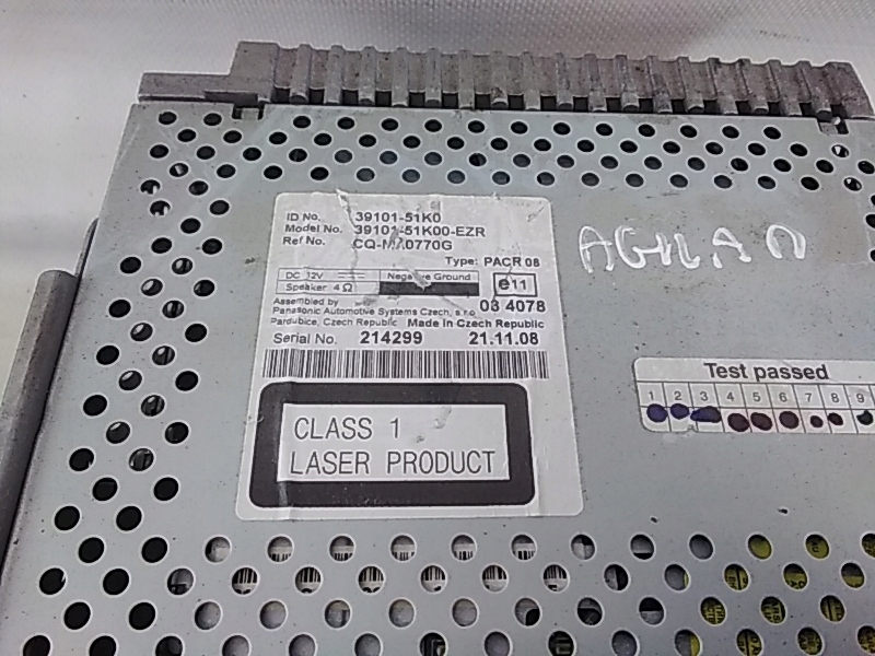 фото №2, B306 opel agila b радіо cd заводський 39101-51k0