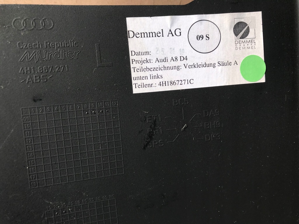 фото №4, Защита порог левый перед audi a8 d4 4h1867271c