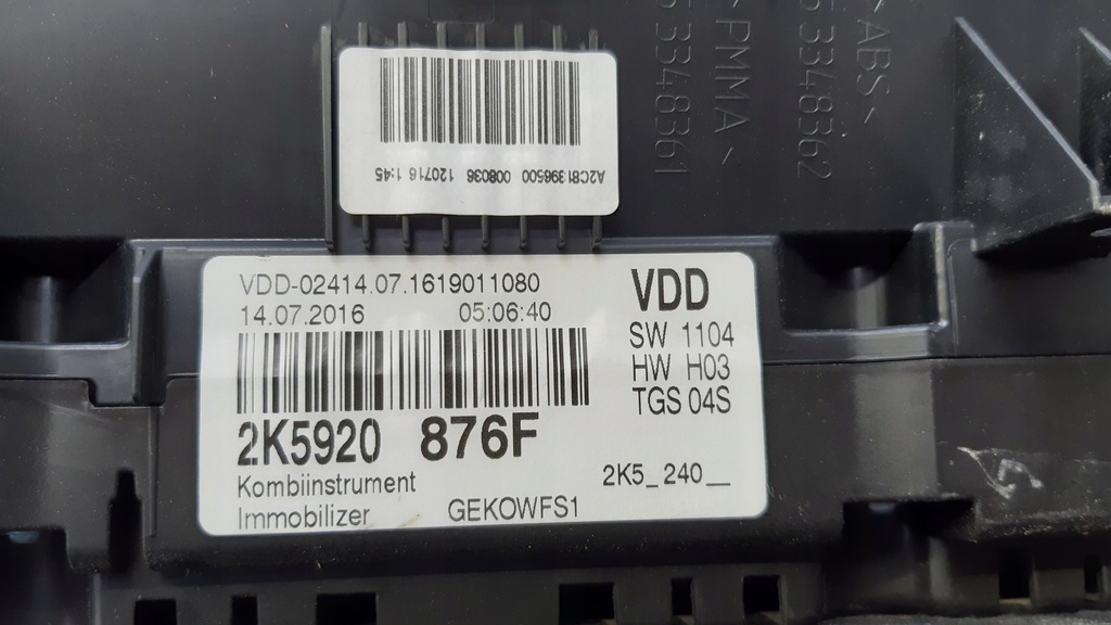 фото №4, Счетчик 2k5920876f vw caddy