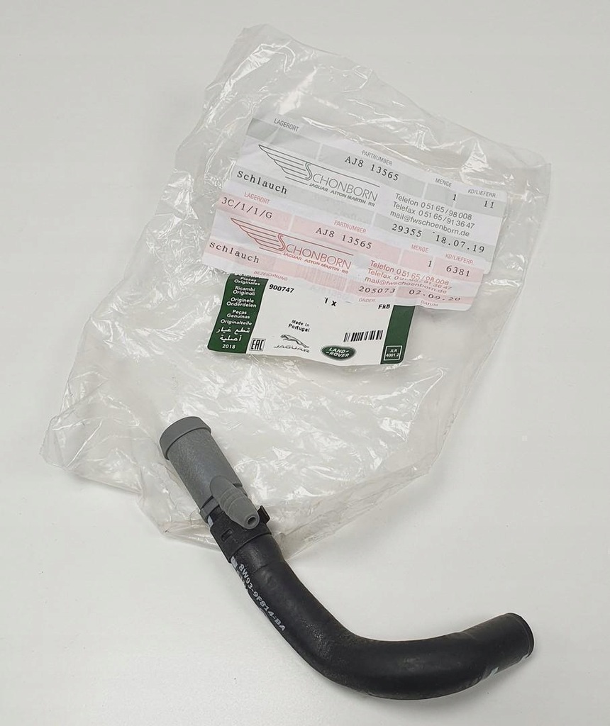 фото №1, Wąż труба термостата jaguar xf x250 xj x351 xk x150