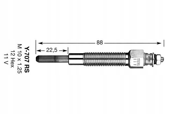 фото №2, Ngk свеча накаливания hyundai galloper i, h-1 / starex