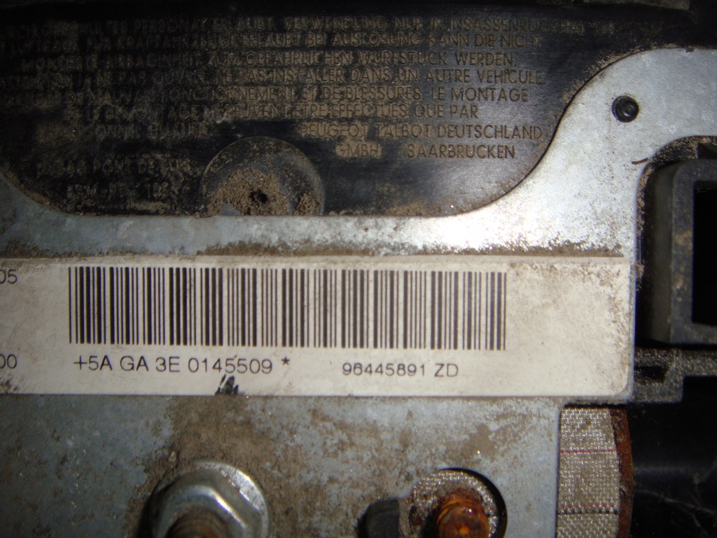 фото №8, Peugeot 407 воздуховод кожаный + подушка подушка безопасности