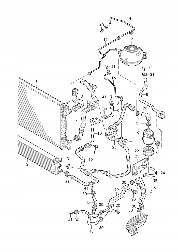 фото №9, 80a122445b wąż жидкость охлаждающей audi q5 80a ii fy