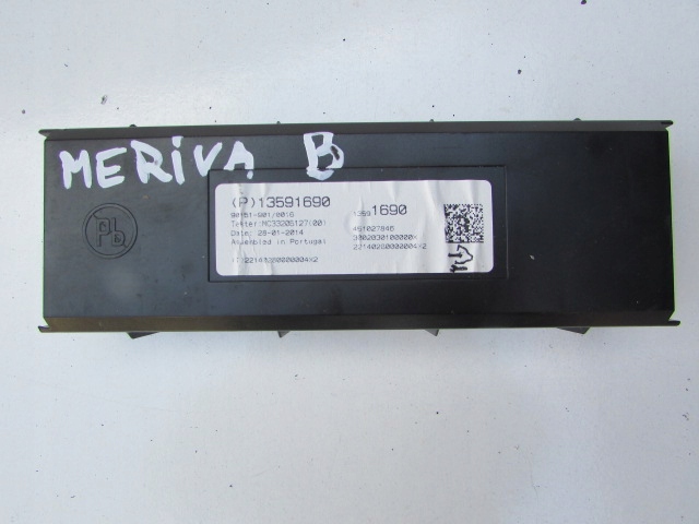 фото №1, Модуль блок керування кондиціонера 13591690 opel meriva b