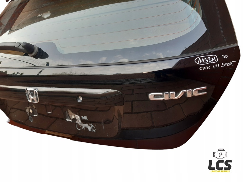 фото №6, Крышка багажника задняя задняя honda civic vii sport 3d hb