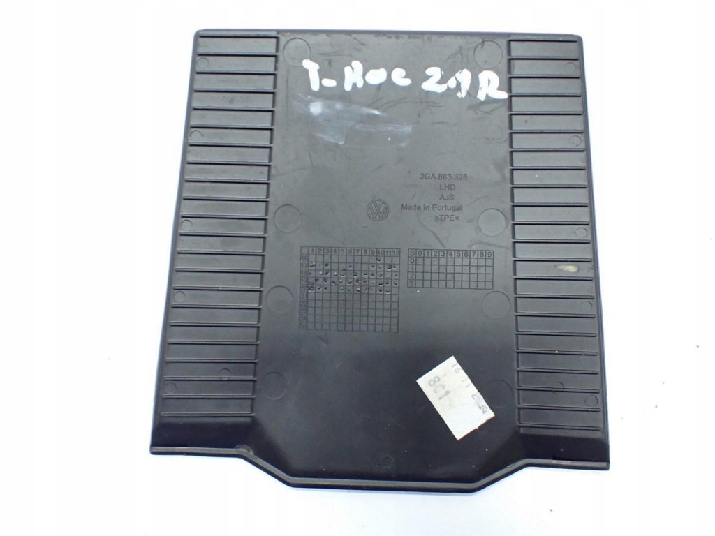 фото №2, Резиновый элемент вкладыш защита бардачка туннель europa 2ga863328 vw t-roc 21r