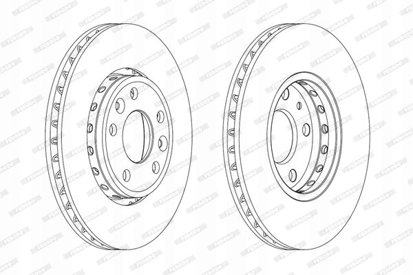 фото №3, Ferodo тормозные диски тормозные 2szt. перед renault grand scenic iii laguna