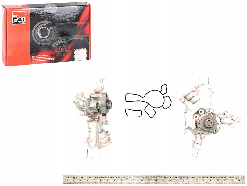 фото №1, Fai autoparts насос wody opel agila 1.0 12v a h