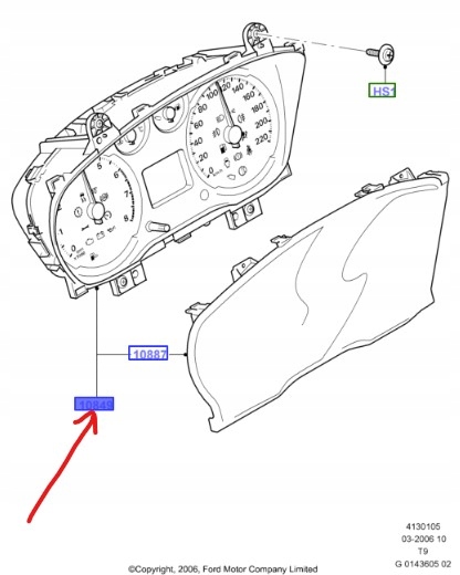 фото №1, Лічильник прилади ford transit mk6 2009-2014 дизель