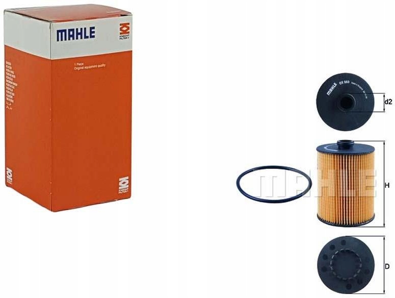 Купити Knecht/mahle ox 983d фільтр оливи vw passat b7 3.6 fsi