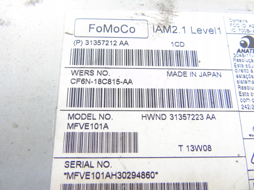 фото №7, Volvo v40 ii радио 31357212aa cd