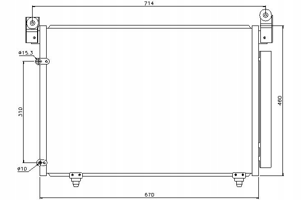 фото №2, Nissens конденсатор кондиционера mazda mpv ii 2.0/2.