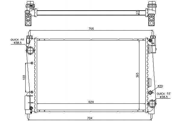 фото №1, Nissens радиатор двигателя fiat grande punto punto