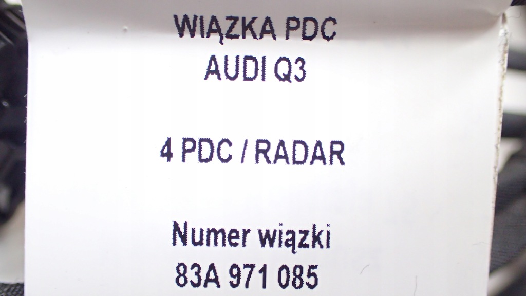 фото №8, Джгут 4pdc радар audi q3 83a971085 + радар