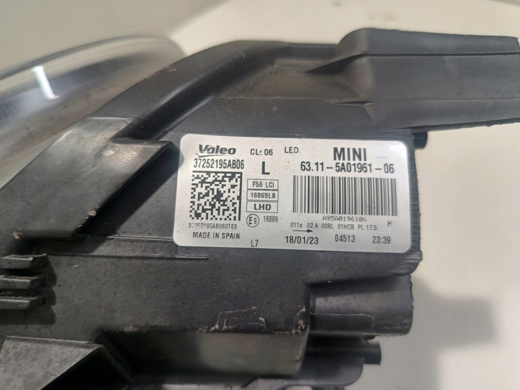 Фара передняя левая mini f55 f56 f57 рестайлинг  lci led черная черный 5a01961 Киев