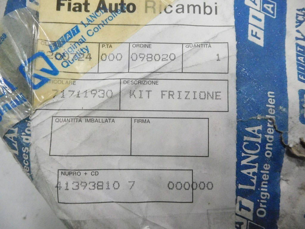 фото №9, Комплект зчеплення alfa romeo 155 93- 71711930