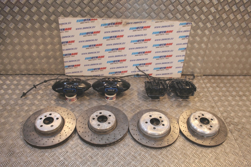 фото №1, Bmw i8 комплект тормозные диски суппорты тормозные чёрные