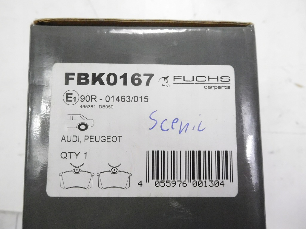 фото №6, Гальмівні колодки гальмівні задня renault scenic fbk0167