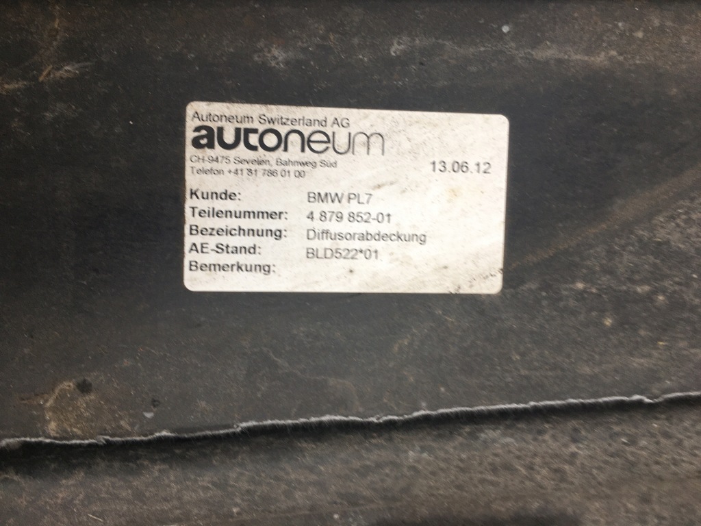 фото №3, Нижняя защита pod двигатель bmw 3 f30 320d 2.0 d