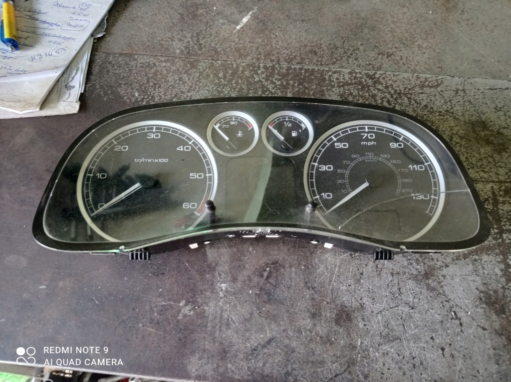 фото №1, Peugeot 307 - счетчик приборная панель 9655182980
