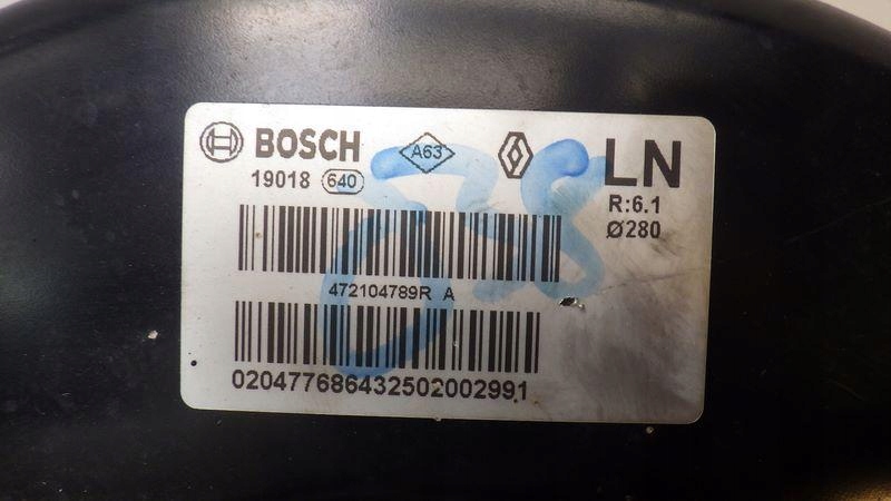 фото №8, Насос підсилювач гальм renault megane iv 1.5 dci 472104789r